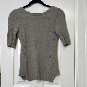 Inhabit Cashmere Gray Knit Top